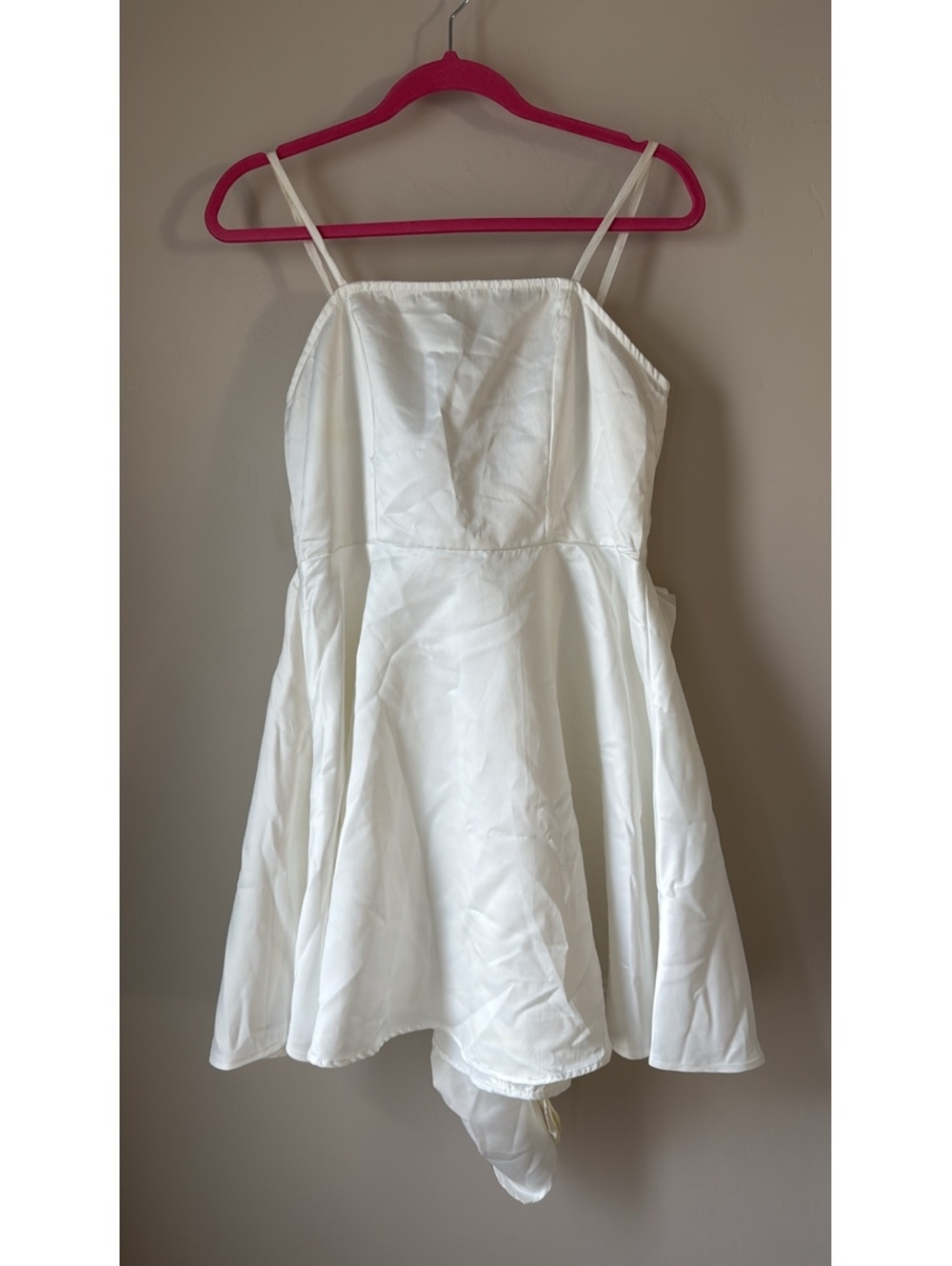 White Corset Mini Dress | Bow Back
